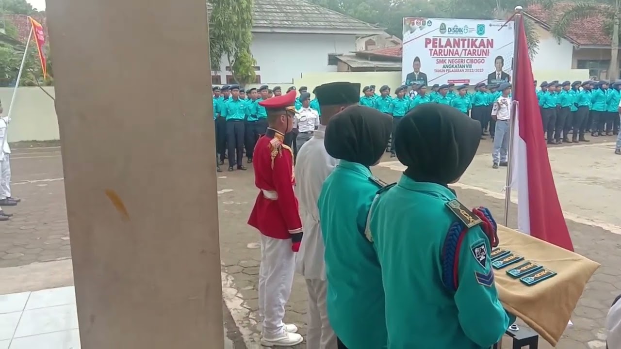 Pelantikan calon taruna taruni angkatan ke VIII SMK Negeri Cibogo 2022