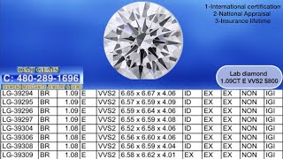 DMJ-GEMS hàng ngày kim Cương Nhân Tạo Lab Grown Diamond USA giám định quốc tề -Bảo hiểm chọn đời