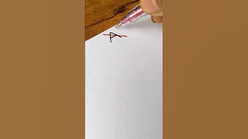 sign letter A .... comment your name #shorts #viral #art