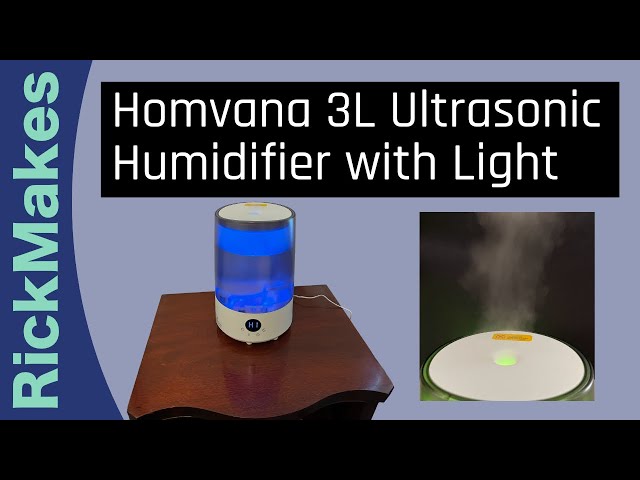 Homvana 3L Ultrasonic Humidifier with Light 