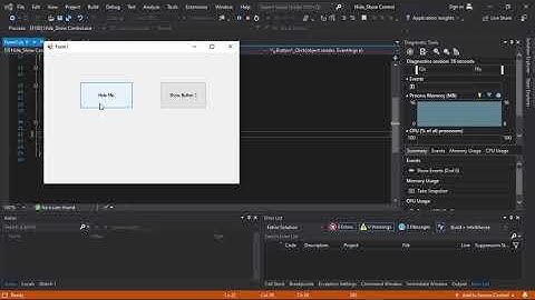 How to Show or Hide a control in C# NET   #winsformapp