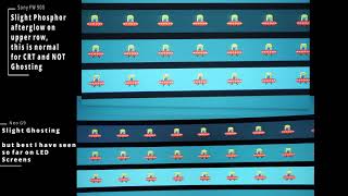 Samsung Neo G9 UFO Ghosting Test vs Sony FW 900 CRT from 2001