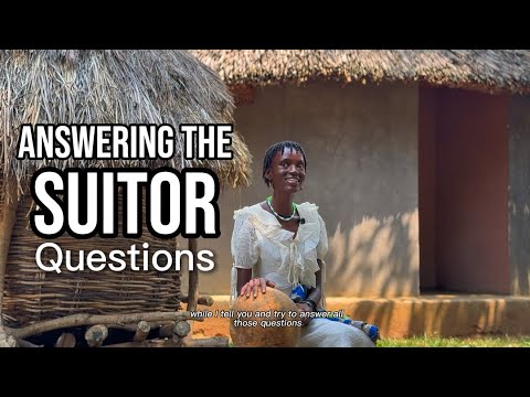 Answering the Suitor Questions as  I make a calabash bottle from scratch,a peaceful African Village 