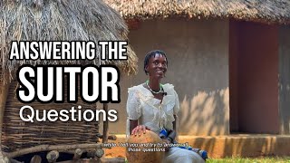Answering the Suitor Questions as  I make a calabash bottle from scratch,a peaceful African Village