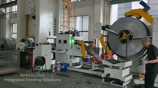 630T Press + Heavy Duty 3-in-1 Coil Feeding Line | 12mm Steel Coil Processing