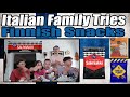 Italian family tries finnish sweets  salmiakki moomin karl fazer 