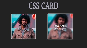 CSS Card Hover Effect | HTML And CSS | Rizowan Ahmed Safi