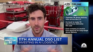Zipline ranks at No. 25 in the eleventh annual Disruptor 50 list