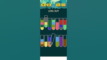 water sort puzzle - level 3477