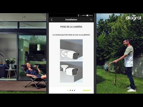 Ajouter une caméra extérieure à un système d’alarme connecté Diagral avec l'application e-ONE