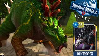 Kentrorex Delivers Serious Damage! | Official Showcase Jurassic World Alive beta screenshot 1