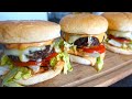 Simple beef burger  delicious beef and cheese burger  ivons kitchen