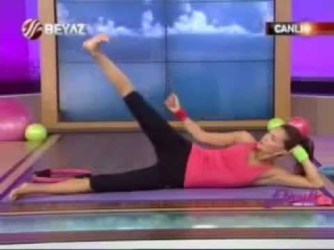 Ebru Şallı Basen Eritme ve Göbek Zayıflama Hareketleri Pilates Egzersizleri Video İzle sağlık videol