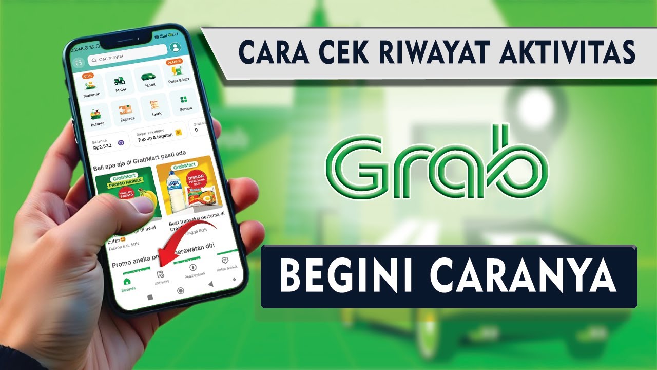 Cara melihat riwayat aktivitas di aplikasi grab update terbaru - YouTube
