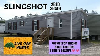 SLINGSHOT 2BED 2BATH SINGLEWIDE BY LIVE OAK HOMES | DIVINE MOBILE HOME CENTRAL |