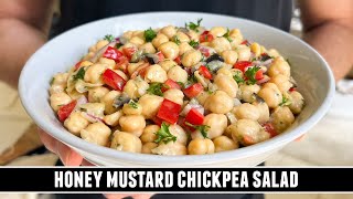 Honey Mustard Chickpea Salad | HEALTHY & Delicious 10 Minute Recipe