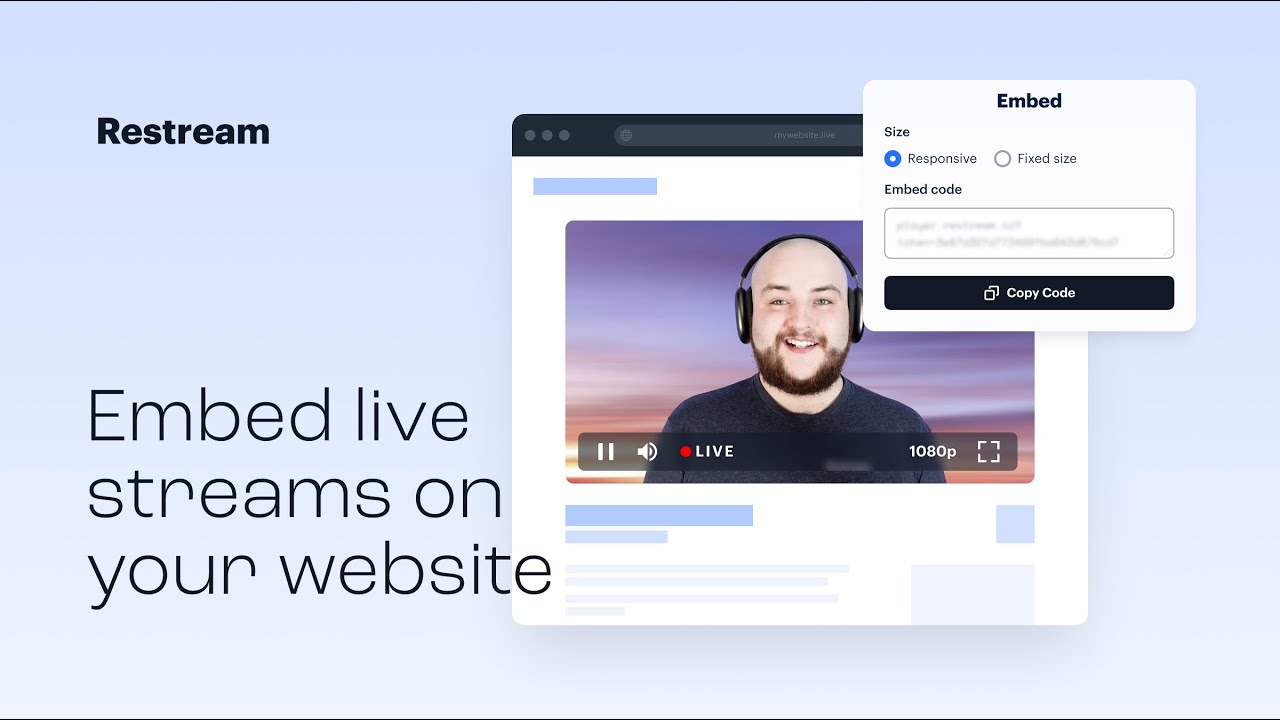 How to Live Stream Directly to Your Website