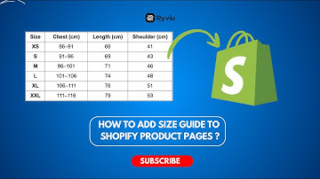 How to Add a Size Chart on Shopify Product Pages?