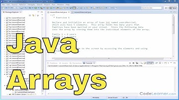 Learn Java - Exercise 01x - Creating Arrays & Accessing Elements