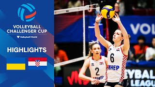 🇺🇦 UKR vs. 🇭🇷 CRO - Highlights Quarter Finals | Women's Challenger Cup 2023