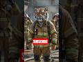 When a Tiger Becomes a Firefighter🔥🐯 | Then Destroys Everyone😂 #aianimation #aiart #cinematic #ai