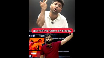 Aditya sir reply to Abhinay sir👆😎👆😳🤔 #ssc #cgl