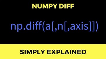 Numpy Diff