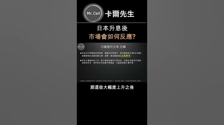 当日本央行升息时，小心套利资金引起的连锁效应! #日圆#日本央行#fed - 天天要闻