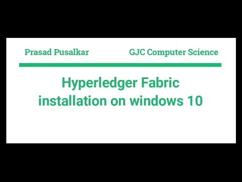 Video: Funktioniert Hyperledger unter Windows?