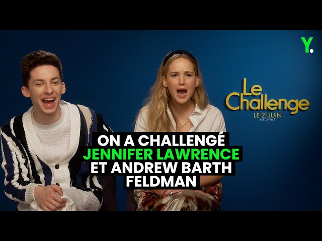 Le tournage du film «Le Challenge» fut pour Jennifer Lawrence et Andrew  Feldman une expérience aussi fascinante que réjouissante