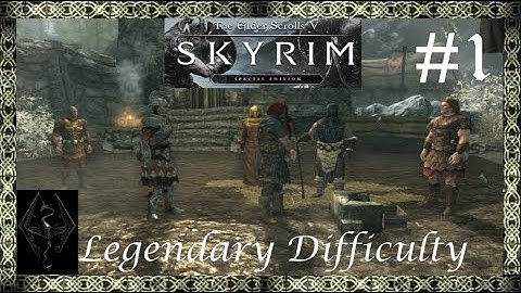 Skyrim Legendary Difficulty Part 1 - Helgen in flames