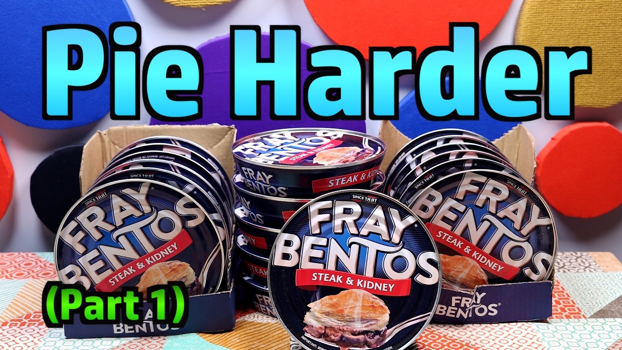 YouTube thumbnail for “Viewer Suggestions to Bake Fray Bentos Pies Better - Weird Stuff in a Can #214” by Atomic Shrimp