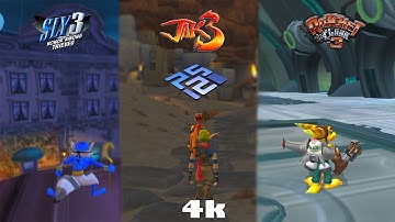 Native PS2 vs 4k Emulation Part.3 (Sly 3, Jak 3, Ratchet Clank 3)