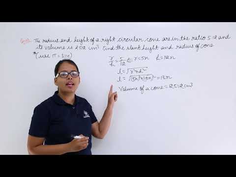 Class10th – RD Sharma - Problem-9 on Surface area and Volume of a Cone | Tutorials Point