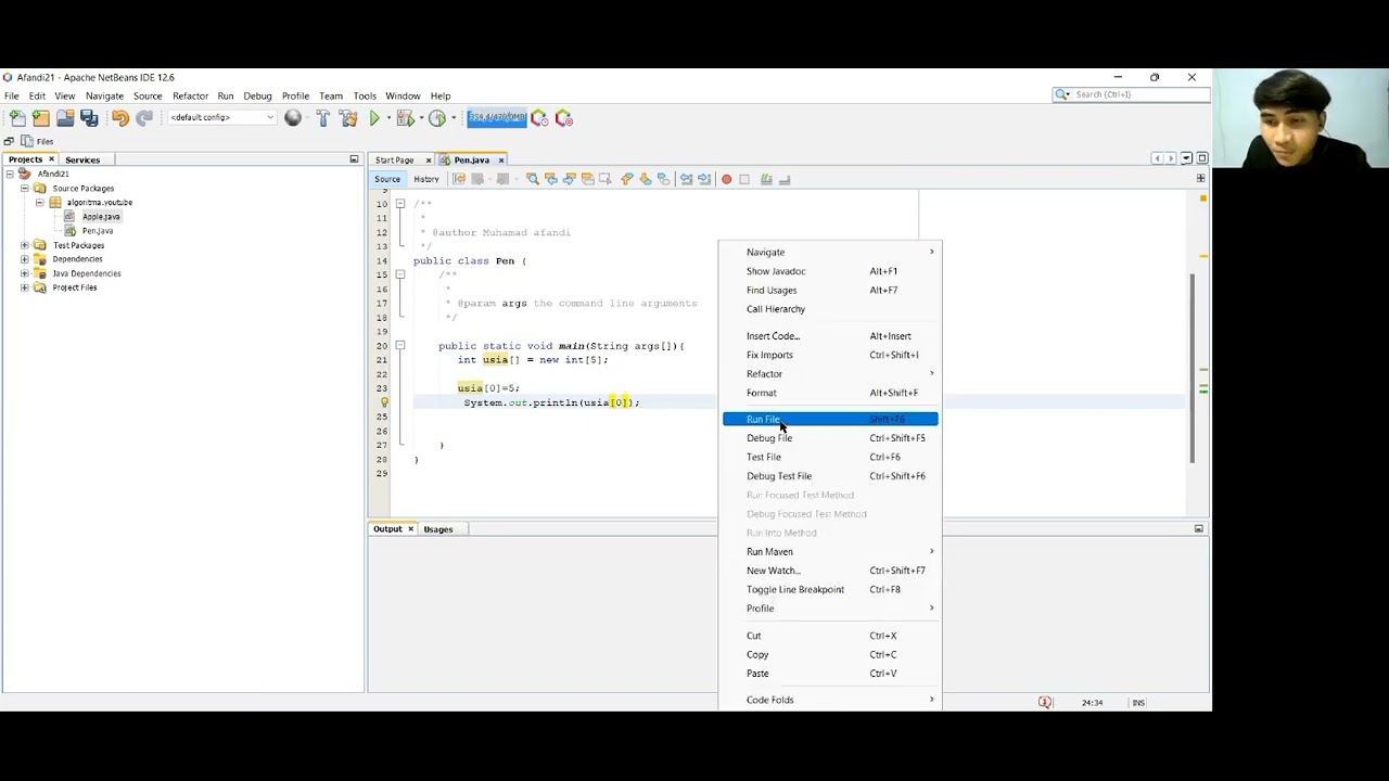 TUTORIAL JAVA KE 10 || ARRAY PADA JAVA - YouTube