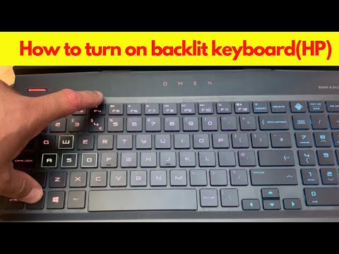 Video: Hvordan tænder jeg det baggrundsbelyste tastatur på min HP omen?