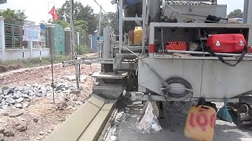 Nguyên Cát thi công bó vỉa bằng máy tự động 1