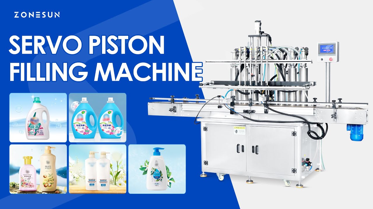 ZONESUN ZS-SV6HS Automatic 6 Head Servo Body Wash Filling Machine