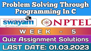 Problem solving through Programming In C | NPTEL | Week 5 Assignment 5 Solution | Jan 2023 Wealth