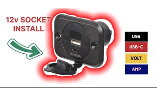 12v USB Socket install