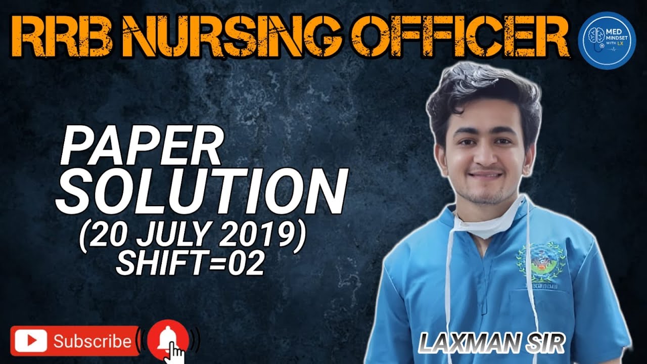 🔥 RRB Nursing Superintendent PYQ Discussion | Full Paper soln by LAXMAN SIR (AIR-03)