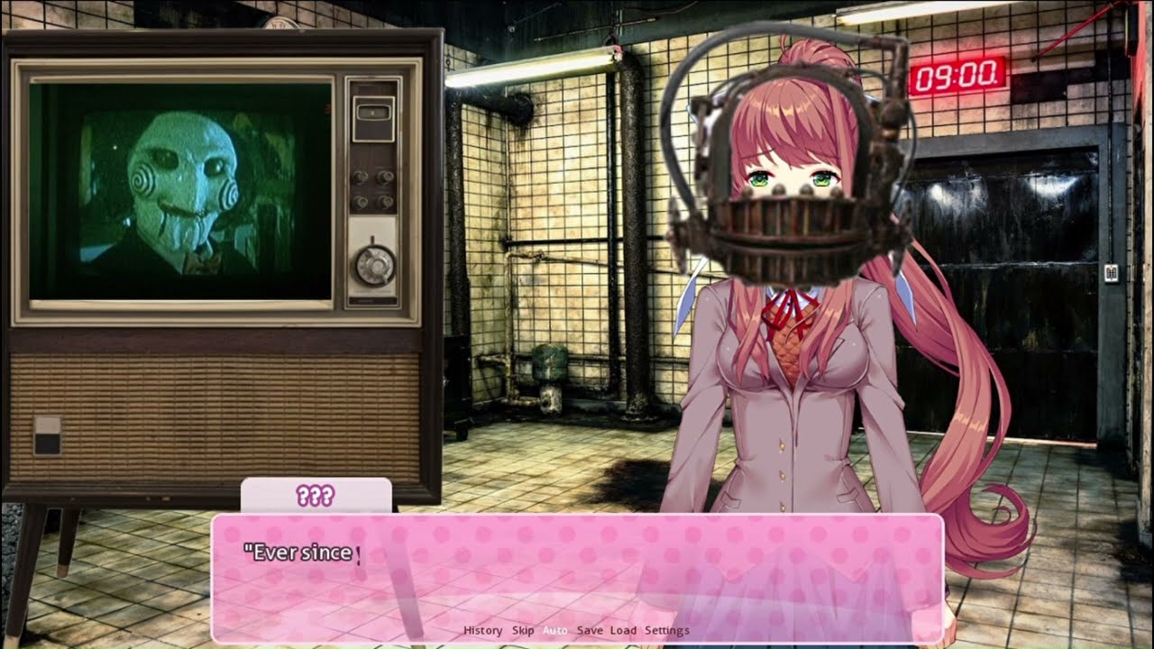 DDLC Horror Mod Monika Plays A Game A DDLC X Saw Crossover YouTube 