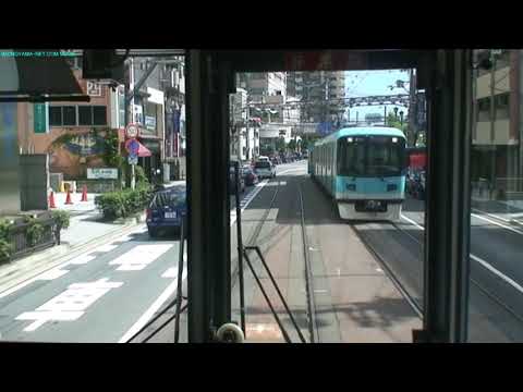前面展望京阪京津線 上栄町～浜大津　Front view Keihan Keishin line