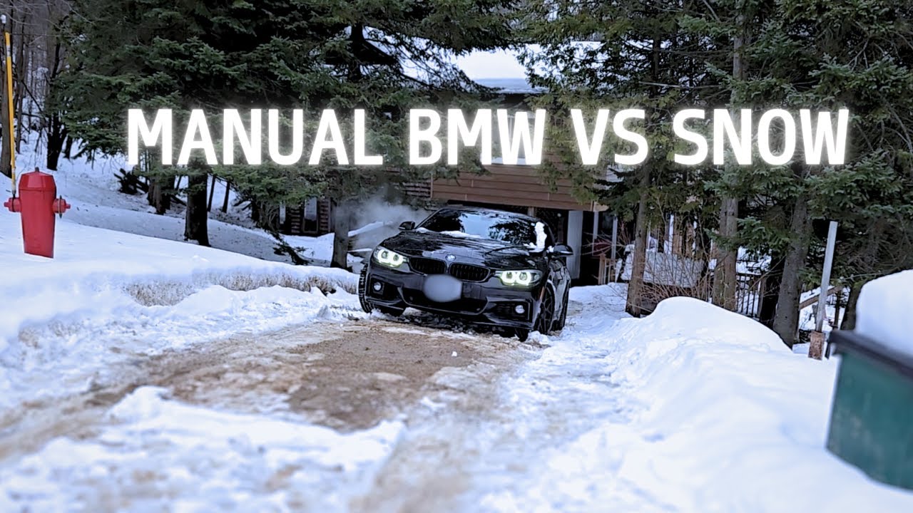 I Put My Manual BMW 440i xDrive to the Test Climbing a Snowy Hill ...
