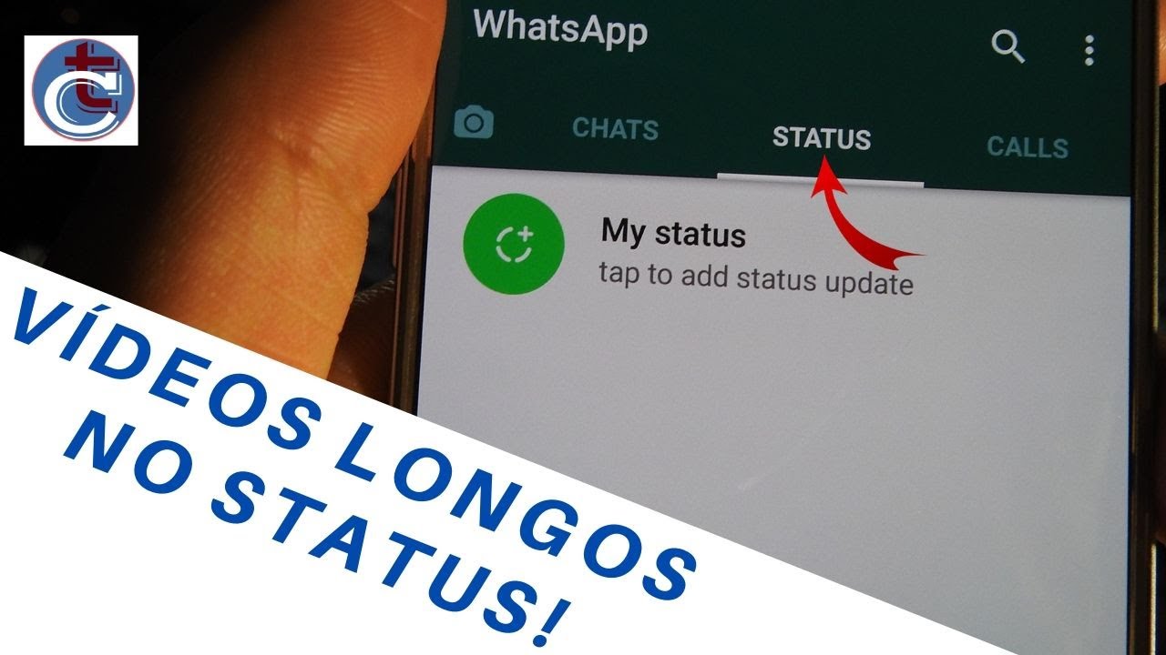 como colocar vídeos longos no status do whatsapp - YouTube