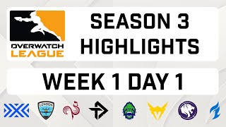 Overwatch League Season 3 Week 1 Day 1 Highlights
