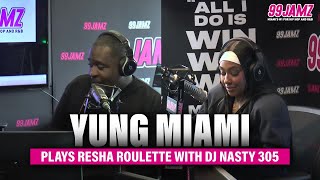 Yung Miami plays Resha Roulette with DJ Nasty 305