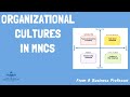 Organizational cultures in mnc  international management  from a business professor