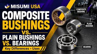 What are Composite Bushings?  Comparing Composite Bushings vs. Plain Bushings vs. Bearings.