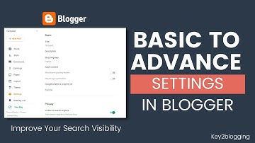 All Basic To Advanced SEO Settings In Blogger ⚙️ Blogger SEO Settings For Beginners